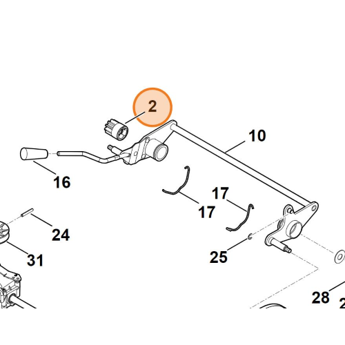 STIHL Pignone Destro Rasaerba Z=10 RM MB 248 253 T RM 3.0 RTX RMA 2 443 448 Originale
