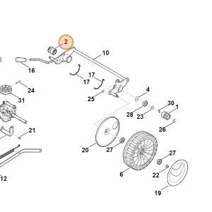 STIHL Pignone Destro Rasaerba Z=10 RM MB 248 253 T RM 3.0 RTX RMA 2 443 448 Originale
