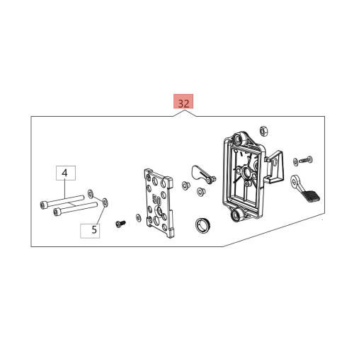 EFCO KIT SUPPORTO FILTRO ARIA DECESPUGLIATORE DSH 4000 S T BP ORIGINALE