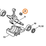 STIHL GABBIA A RULLI ALBERO MOTORE 10x14x13  MS 290 310 340 360 390 E ALTRI MODELLI ORIGINALE