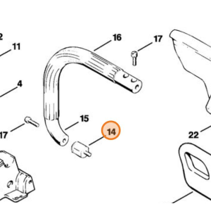 STIHL AMMORTIZZATORE ANTIVIBRANTE MANICO PER MOTOSEGA 020 ORIGINALE