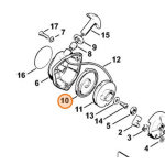 STIHL MOLLA AVVIAMENTO DECESPUGLIATORE FS 52 56 48 62 66 81 86 88 106 108 FR 135 BR 106