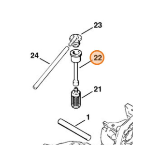 STIHL TUBO FLESSIBILE MISCELA PER MOTOSEGA 08 S  TS 350 360 BT 360 ORIGINALE