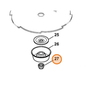 STIHL DADO FISSAGGIO DISCO Ø 14X1,5 SX FS 360 420 500 510 550 561 ORIGINALE