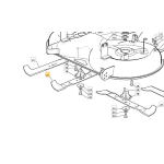LAMA DX ALETTATA MULCHING L=620 mm TC122 ORIGINALE