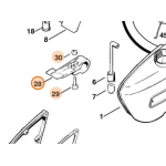STIHL SUPPORTO MANICO TUBOLARE PER MOTOSEGA 08 SE ORIGINALE