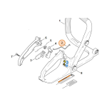 STIHL TIRANTE GAS PER MOTOSEGA 017 018 MS 170 MS 180 ORIGINALE