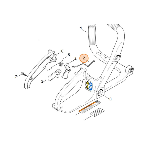 STIHL TIRANTE GAS PER MOTOSEGA 017 018 MS 170 MS 180 ORIGINALE