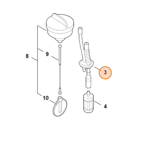 STIHL TUBO FLESSIBILE CARBURANTE FS 38 45 55 100 130 HT 101 KM 55 100 ORIGINALE