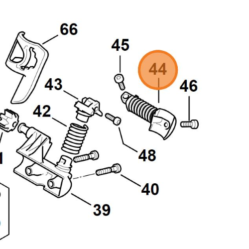STIHL MOLLA ANTIVIBRANTE AMMORTIZZATORE PER MOTOSEGA MS 500i ORIGINALE