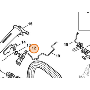 STIHL GRILLETTO ACCELERAZIONE ACCELERATORE PER MOTOSEGA MS 171 181 211 ORIGINALE