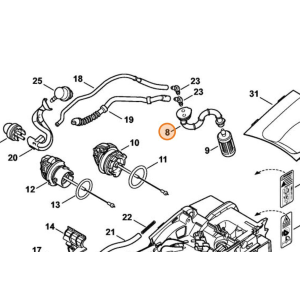 STIHL TUBO FLESSIBILE PER PESCA MISCELA MOTOSEGA MS 192 193 194 T ORIGINALE