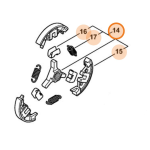 STIHL FRIZIONE CENTRIFUGA COMPLETA PER MOTOSEGA MS 462 ORIGINALE