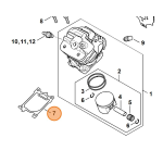 STIHL GUARNIZIONE CILINDRO PER MOTOSEGA MS 500i ORIGINALE