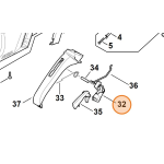 STIHL GRILLETTO ACCELERAZIONE ECCELERATORE PER MOTOSEGA MS 500i ORIGINALE