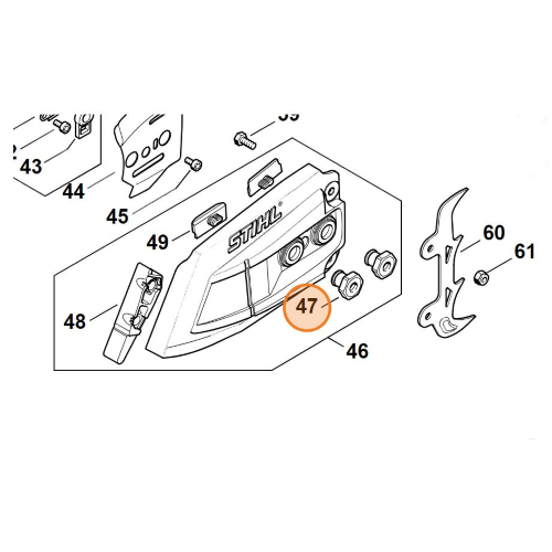 STIHL DADO A COLLARE M8 CARTER CATENA MS 261 362 400 462 500 MSA 300 ORIGINALE