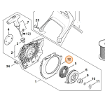 STIHL CARTER INTERNO COPERCHIO AVVIAMENTO PER MOTOSRGA MS 500i ORIGINALE