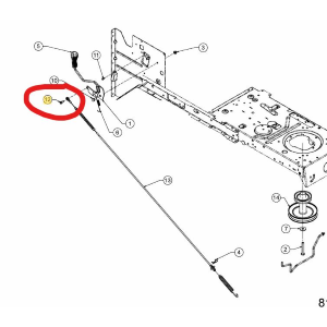 MTD VITE CON BOCCOLA 1/4"-28 PER FISSAGGIO OCCHIELLO CAVO INNESTO LAME
