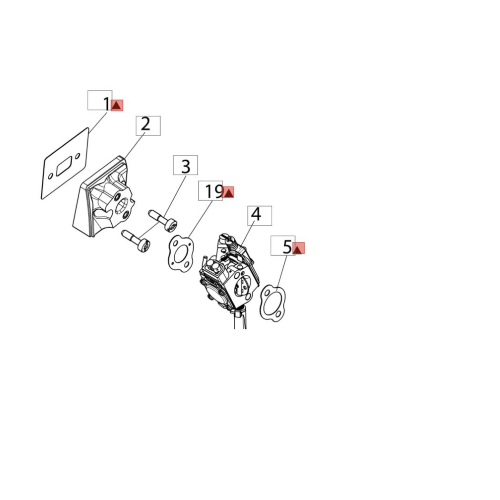 EFCO KIT GUARNIZIONI PER CARBURATORE DS 2200 DS 2400 DS 2410 S ORIGINALE