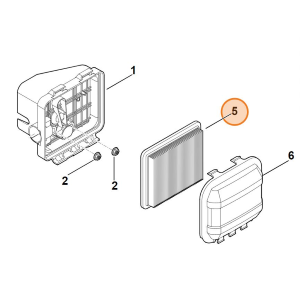 STIHL Filtro Aria per Rasaeba con Motore EVC 200 Originale