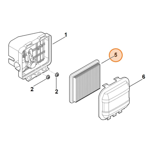 STIHL Filtro Aria per Rasaeba con Motore EVC 200 Originale