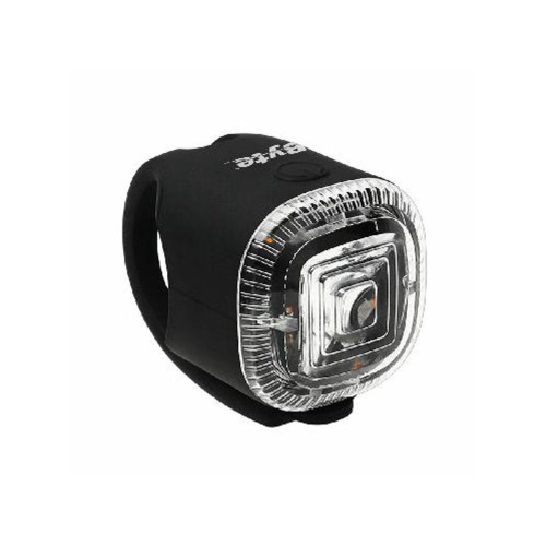 BYTE LUCE BIANCA ANTERIORE A BATTERIA QUBIK SILICONE 1 LED ATTACCO MANUBRIO