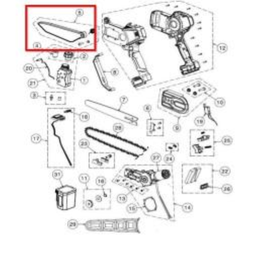 KIT PROTEZIONE BARRA 8 POLLICI PER POTATORE VOLPI KVS 6000