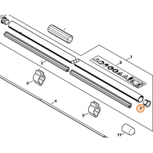 STIHL TAPPO PER TUBO STELO Ø 25,4 DECESPUGLIATORE FS FR KM TOSASIEPI HL HLA 