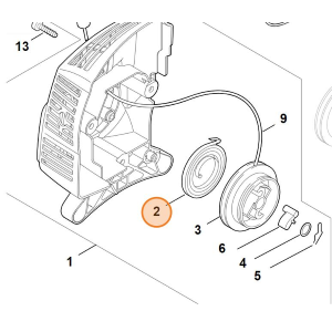 STIHL MOLLA DI RECUPERO PER DISPOSITIVO AVVIAMENTO FS 38 55 KM 55 ORIGINALE