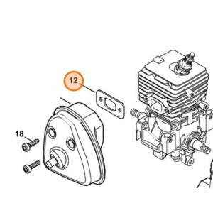 STIHL GUARNIZIONE SILENZIATORE SH 56 86 BG 56 66 86 KM HT MM 56 FS 40 50 56 70