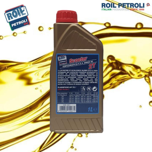 OLIO ROIL SCOOTER ECOLOGICO SUPER CITY 2T 1 LITRO