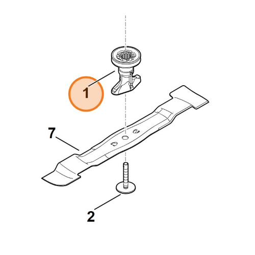 STIHL MOZZO PER NUOVO MODELLO RASAERBA RM 448.3 248.3 253.3 T ORIGINALE