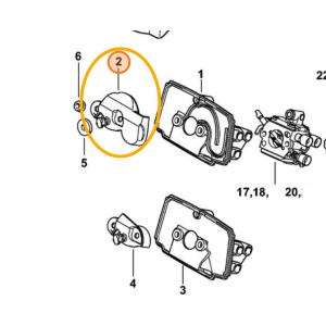 STIHL COPERCHIO BASE FILTRO PER MOTOSEGA MS 193 T MS 193 TC ORIGINALE