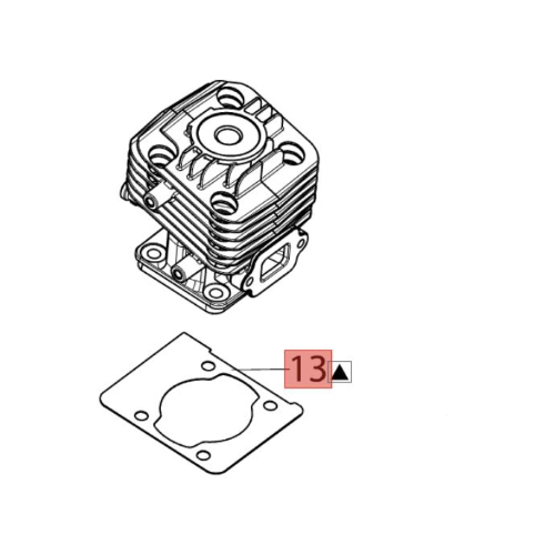 EFCO GUARNIZIONE CILINDRO DECESPUGLIATORE DS 2200 2400 2410 ORIGINALE