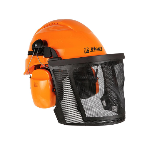 EFCO CASCO PROTETTIVO DA LAVORO FORESTALE OMOLOGATO CON CUFFIE E VISIERA