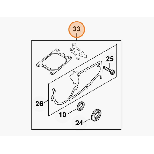 STIHL SERIE GUARNIZIONI VITI E PARAOLI PER MOTOSEGA MS 462 C-M ORIGINALI