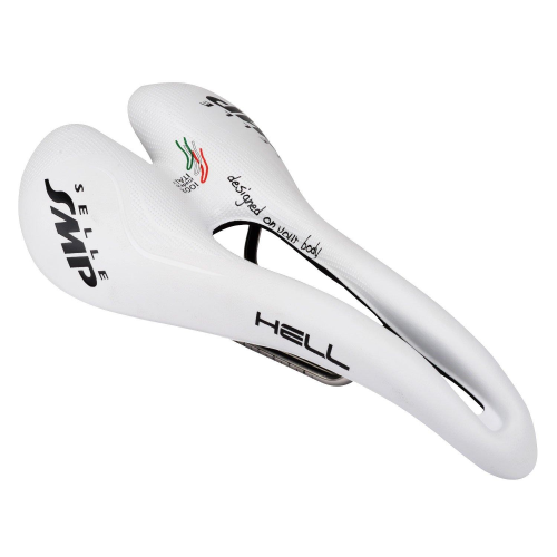 SELLA SMP BICI BICICLETTA STRADA MTB 4BIKE HELL BIANCO 280 G