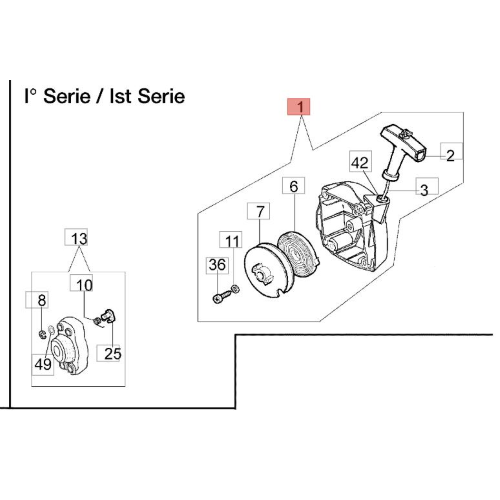 EFCO CARTER AVVIAMENTO DS 3800 4200 S T I SERIE VERIFICARE MATRICOLA ORIGINALE