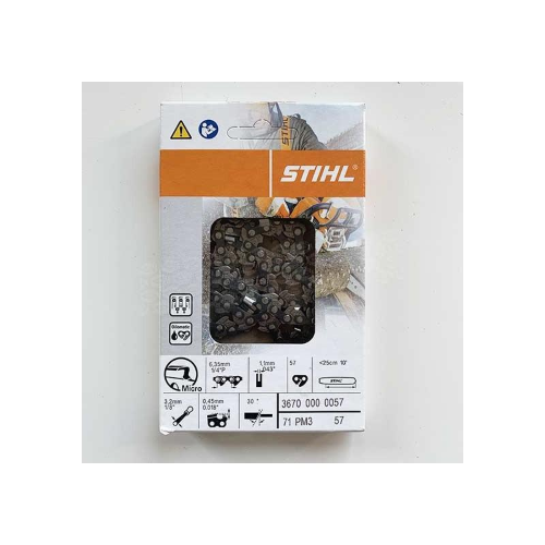 CATENA MOTOSEGA STIHL PASSO 1/4" SPESSORE 1,1 57 MAGLIE PER MSA 161 T