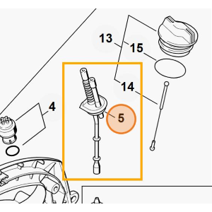 STIHL TUBO MISCELA PER SOFFIATORE SH 85 55 BG 85 55 45 ORIGINALE