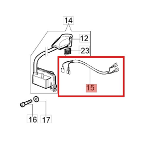 EFCO CAVETTO ACCENSIONE BOBINA DS 3800 4200 DSF 400 STARK 3700 3800 4400 S T ORIGINALE 