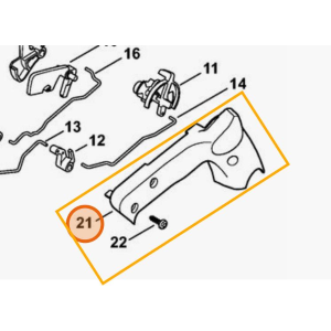 STIHL CARTER SEMIMANIGLIA PER MOTOSEGA MS 201 TC-M ORIGINALE
