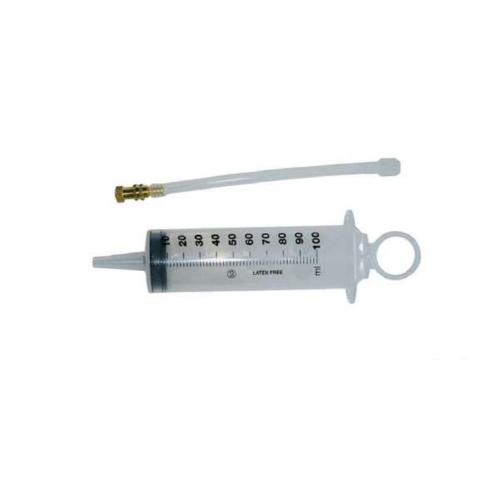SIRINGA 100 ML CON RACCORDO PER SIGILLANTE VALVOLA PRESTA SCHRADER