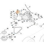 MOLLA TRAZIONE PER PULEGGIA TENDICINGHIA TRATTORINO STIHL VIKING RT MR 4082