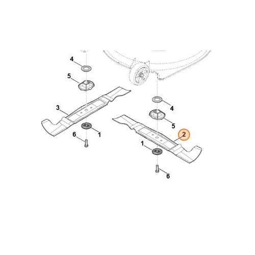 STHIL LAMA SX 125 CM TRATTORINO MT 6112 VIKING MT 6127 STIHL RT 6127 ORIGINALE