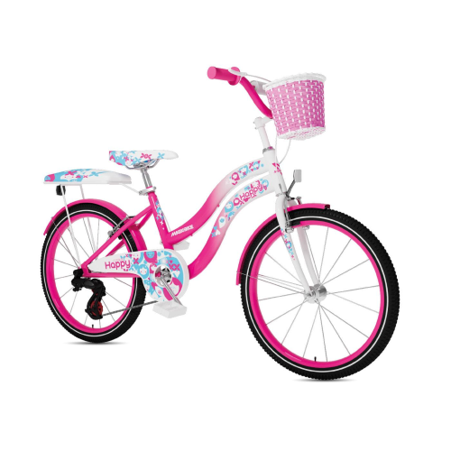BICI 20" MAGIK HAPPY 7 VELOCITA' ROSA BIANCO BAMBINA