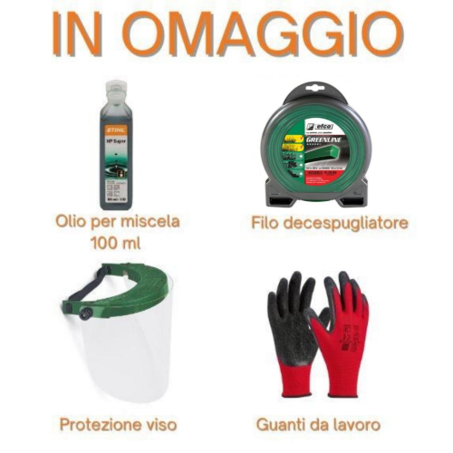 STIHL DECESPUGLIATORE FS 120 R CON MOTORE 2T 30,8 CC CON OMAGGI+CAPPELLINO