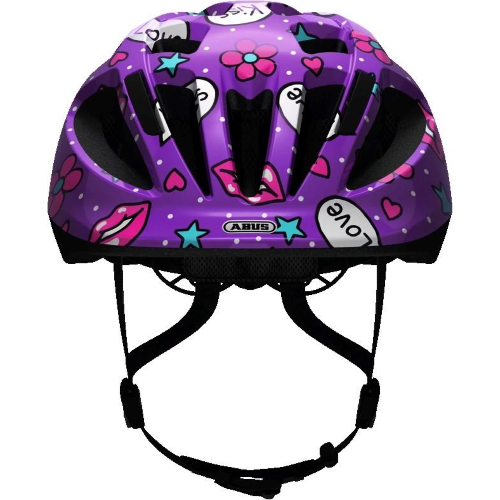 Casco Bici Bambina Viola Tg S 45-50 CM ABUS SMOOTY PURPLE KISS