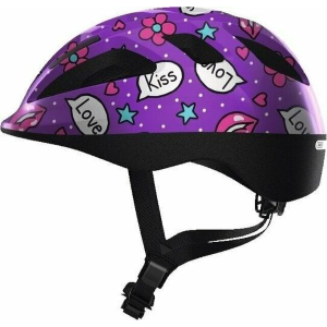 Casco Bici Bambina Viola Tg S 45-50 CM ABUS SMOOTY PURPLE KISS