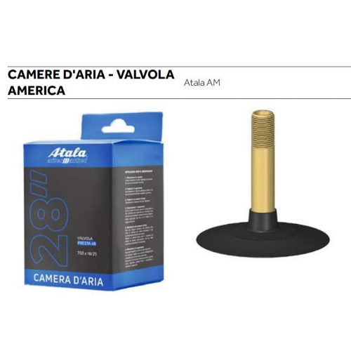 CAMERA D'ARIA ATALA 20X3" MTB FAT BIKE VALVOLA AMERICA 48mm